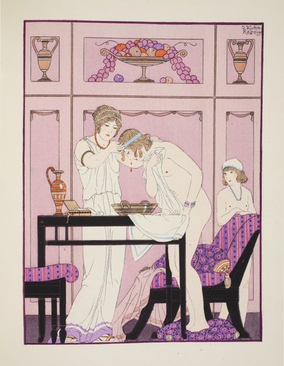鼻血、「ヒポクラテスの作品」からのイラスト、1934年 作： Joseph Kuhn Regnier