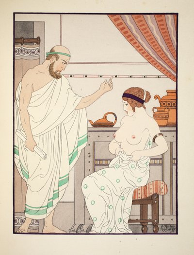 身体検査、「ヒポクラテスの作品」からのイラスト、1934 作： Joseph Kuhn Regnier