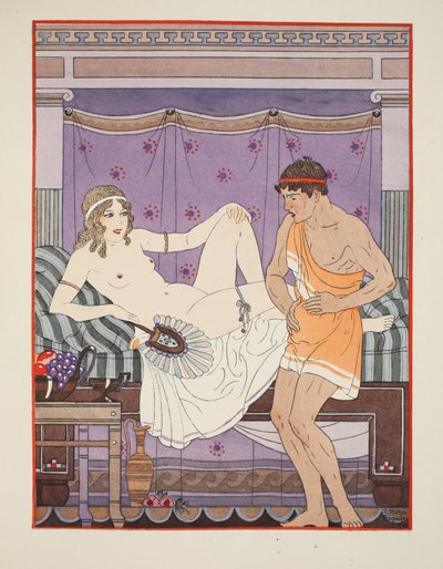 胃の痛み、「ヒポクラテスの作品」、1934年のイラスト 作： Joseph Kuhn Regnier