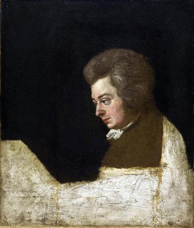 ヴォルフガング・アマデウス・モーツァルト(1756-1791)とヨーゼフ・ランゲ(1751-1831) 作： Joseph Lange