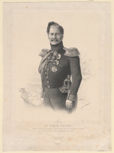 アレクセイ・フョードロヴィッチ・オルロフ伯爵の肖像 1787-1862 作： Joseph Lemercier