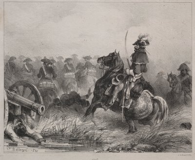 騎兵シーン 作： Joseph Louis Hippolyte Bellange