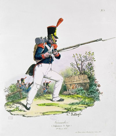 グレナディアガード 作： Joseph Louis Hippolyte Bellange