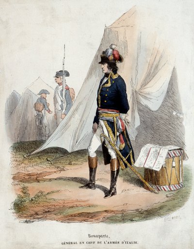 ボナパルト（1769-1821）の肖像 イタリア軍総司令官 作： Joseph Louis Hippolyte Bellange