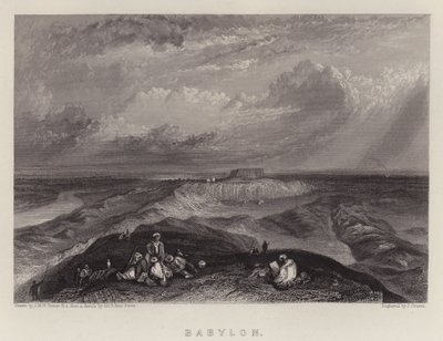 バビロン（カラーリトグラフ 作： Joseph Mallord William (after) Turner