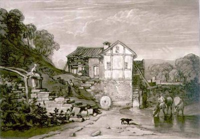 F.37.II ロバート・ダンカートンが彫った「Liber Studiorum」の水車小屋 作： Joseph Mallord William (after) Turner