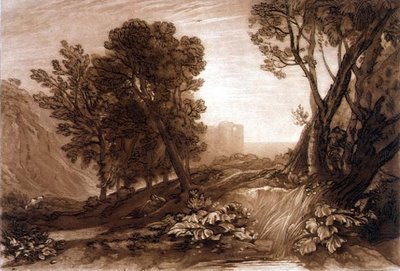 F.53.I 孤独、「Liber Studiorum」より、ウィリアム・セイの版画による 作： Joseph Mallord William (after) Turner