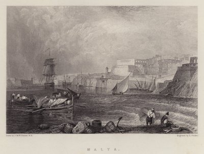 マルタ(カラーリトグラフ) 作： Joseph Mallord William (after) Turner