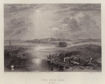 紅海、スエズにて（カラーリトグラフ 作： Joseph Mallord William (after) Turner