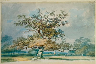 古いオークの木のある風景 作： Joseph Mallord William Turner