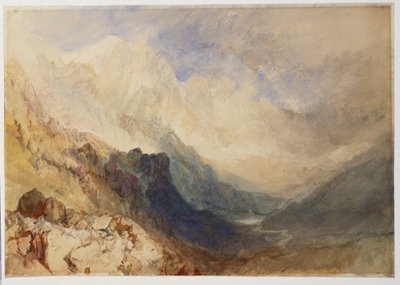 ヴァル・ダオスタの風景 作： Joseph Mallord William Turner