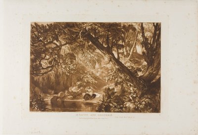 アイザクスとヘスペリア、学問の書のプレート 66 作： Joseph Mallord William Turner