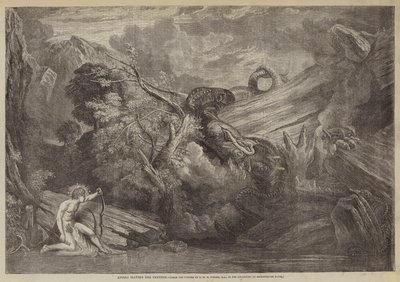 Pythonを殺害するアポロ 作： Joseph Mallord William Turner