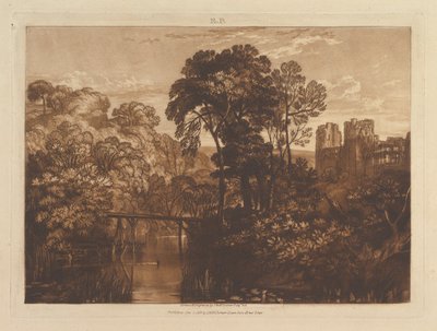 Berry Pomeroy Castle Liber Studiorum、パートXII、プレート58、1816年1月1日。 作： Joseph Mallord William Turner