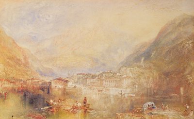 ルツェルン湖からのブルネン、1845 作： Joseph Mallord William Turner