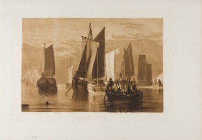 落ち着いて、Book of Studies のプレート 44 作： Joseph Mallord William Turner