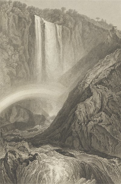 テルニのカスケード、1820年頃 作： Joseph Mallord William Turner