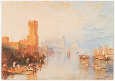 川から見たケルン 作： Joseph Mallord William Turner