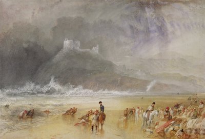 クリクキエス城、北ウェールズ、c.1835 作： Joseph Mallord William Turner