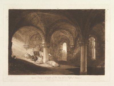 カークストール修道院修道院リベルスタジオラム、パートVIII、プレート39、1812年2月11日。 作： Joseph Mallord William Turner