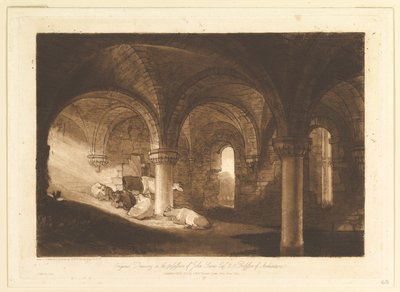 カークストール修道院修道院リベルスタジオラム、パートVIII、プレート39、1812年2月11日。 作： Joseph Mallord William Turner