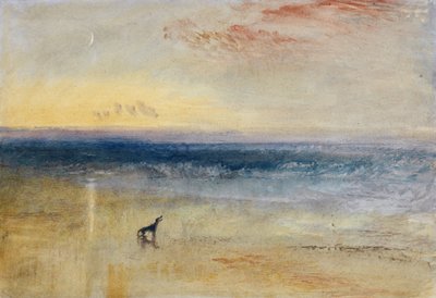 難破船の夜明け、1841年頃（グラファイト、水彩、ボディカラー、チョーク、紙） 作： Joseph Mallord William Turner