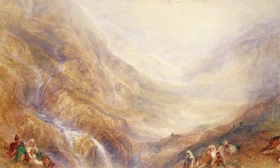 マウントセントゴサードの降下 作： Joseph Mallord William Turner