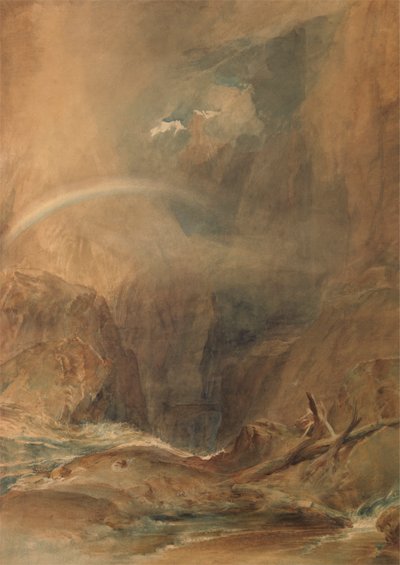 悪魔の橋、サンゴッタルド峠 作： Joseph Mallord William Turner