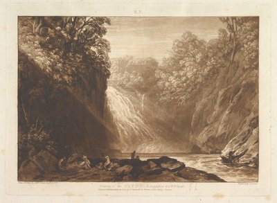 Clyde Liber Studiorum、パートIV、プレート18、3月29日、1809年の図面。 作： Joseph Mallord William Turner