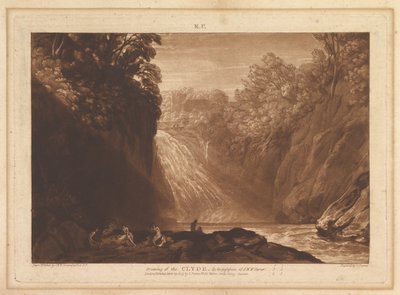 Clyde Liber Studiorum、パートIV、プレート18、3月29日、1809年の図面。 作： Joseph Mallord William Turner