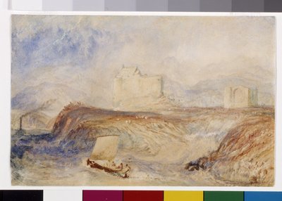 ダンスタッフネージ（白い紙に水彩とグワッシュ） 作： Joseph Mallord William Turner