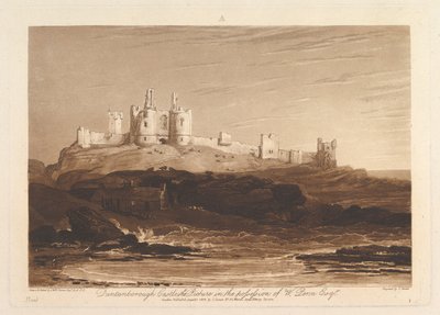 ダンスタンボロー城の書物研究、パート3、プレート14、1808年6月10日。 作： Joseph Mallord William Turner