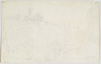 ダーラム、1801年頃（紙に鉛筆） 作： Joseph Mallord William Turner