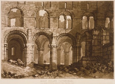 F.11.Iチャールズターナーによって彫刻された「Liber Studiorum」からの聖島大聖堂、1808 作： Joseph Mallord William Turner