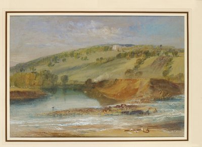 ファーンリー・ホール、ウォーフ川とウォッシュバーン川の分岐点から 作： Joseph Mallord William Turner