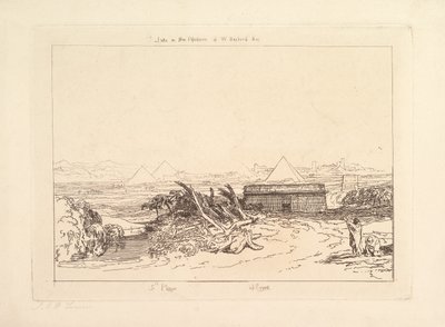 フィフスペストオブエジプトLiber Studiorum、パートIII、プレート16、1808。 作： Joseph Mallord William Turner