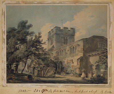 フィンチリー教会、1801 作： Joseph Mallord William Turner