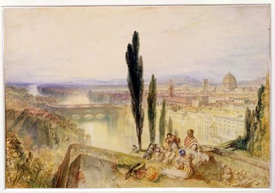 フィレンツェ、1827年頃（紙にトイレ） 作： Joseph Mallord William Turner