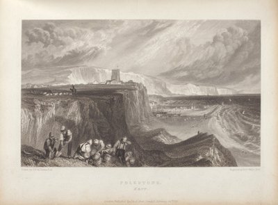 ケント州フォークストン、イングランド南海岸の絵のように美しい景色に縛られている 作： Joseph Mallord William Turner