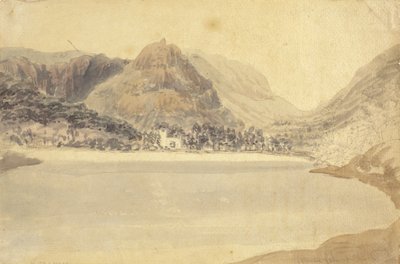グラスミア湖と教会 作： Joseph Mallord William Turner