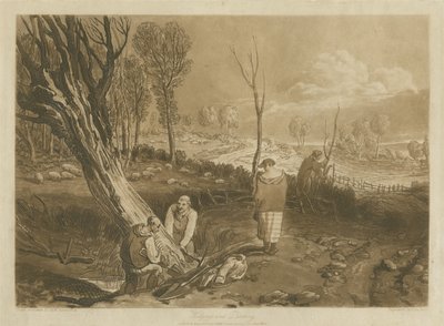 ヘッジとディッチング、1860年頃 作： Joseph Mallord William Turner