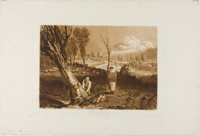 ヘッジングとディッチング、Liber Studiorum のプレート 47 作： Joseph Mallord William Turner