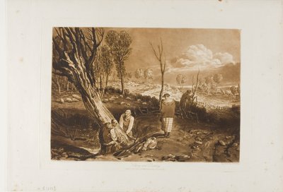 ヘッジングとディッチング、Liber Studiorum のプレート 47 作： Joseph Mallord William Turner
