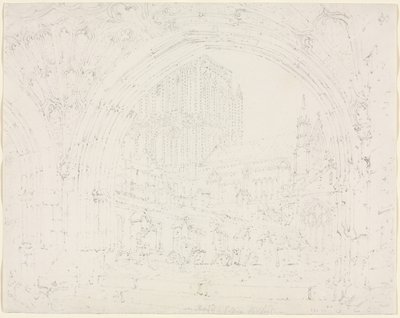 ヘレフォード大聖堂 作： Joseph Mallord William Turner