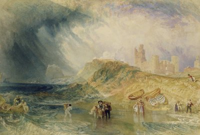 ホーサン島、ノーサンバーランド、1820年頃 作： Joseph Mallord William Turner