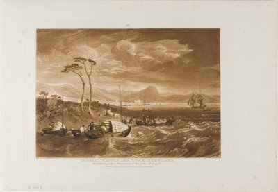 Inveraray 城と町、Liber Studiorum のプレート 65 作： Joseph Mallord William Turner
