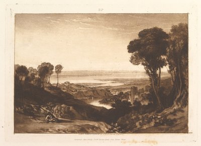 セバーンとワイリベルスタジオラムの接合部、パートVI、プレート28、1811年6月。 作： Joseph Mallord William Turner