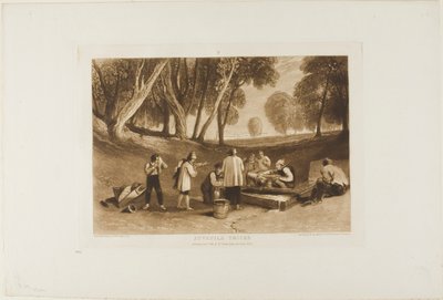 少年のトリック、Book of Studies のプレート 22 作： Joseph Mallord William Turner
