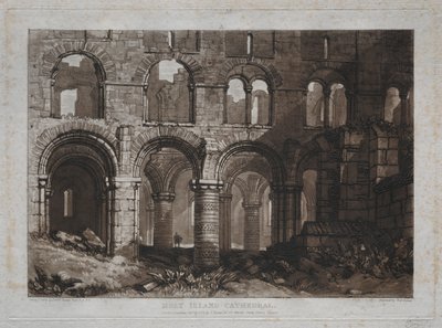 本の研究：島の大聖堂。 作： Joseph Mallord William Turner