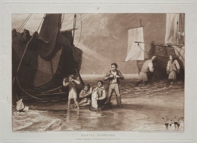 研究は無料です、そしてロック。 作： Joseph Mallord William Turner